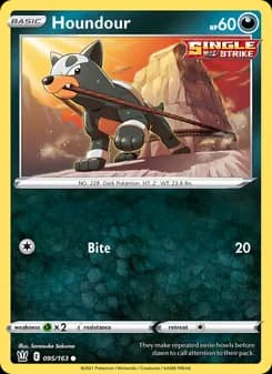 Houndour card in English