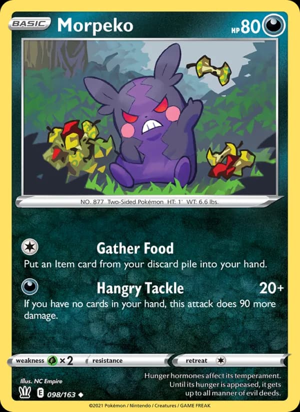 Morpeko card in English