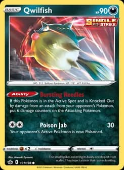 Qwilfish card in English