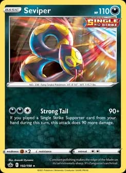 Seviper card in English