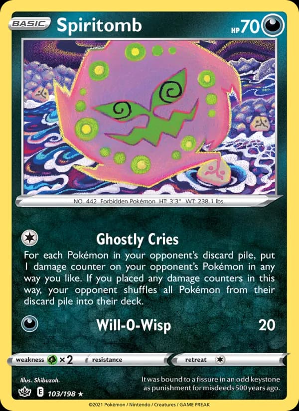 Spiritomb card in English