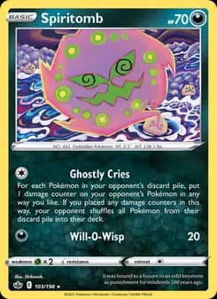 Spiritomb card in English