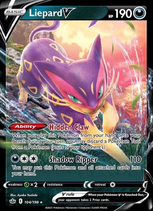 Liepard V card in English