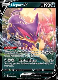 Liepard V card in English