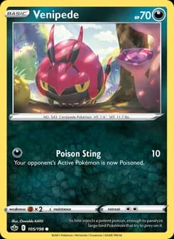 Venipede card in English