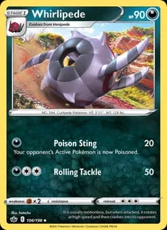 Whirlipede card in English