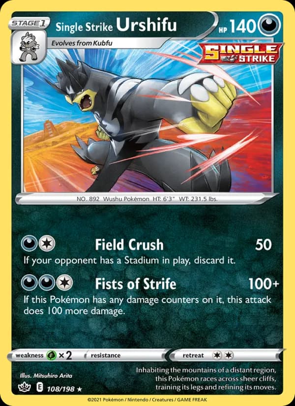 Single Strike Urshifu card in English