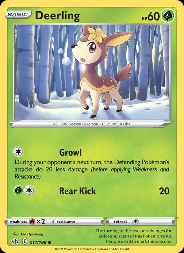 Deerling card in English