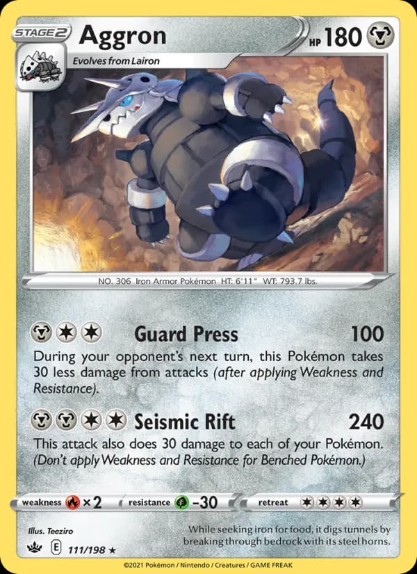 Aggron card in English