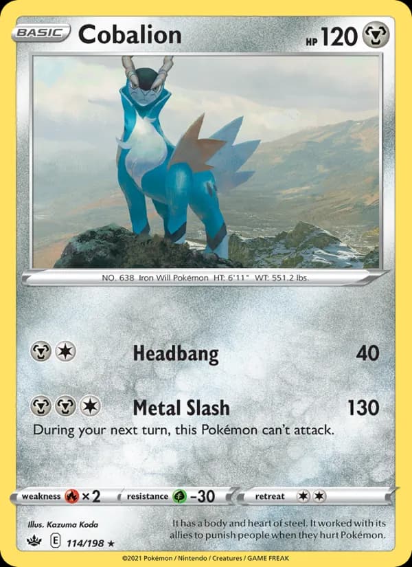 Cobalion card in English