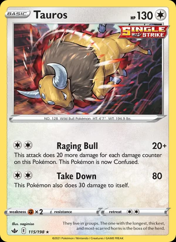 Tauros card in English