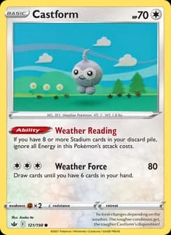 Castform card in English