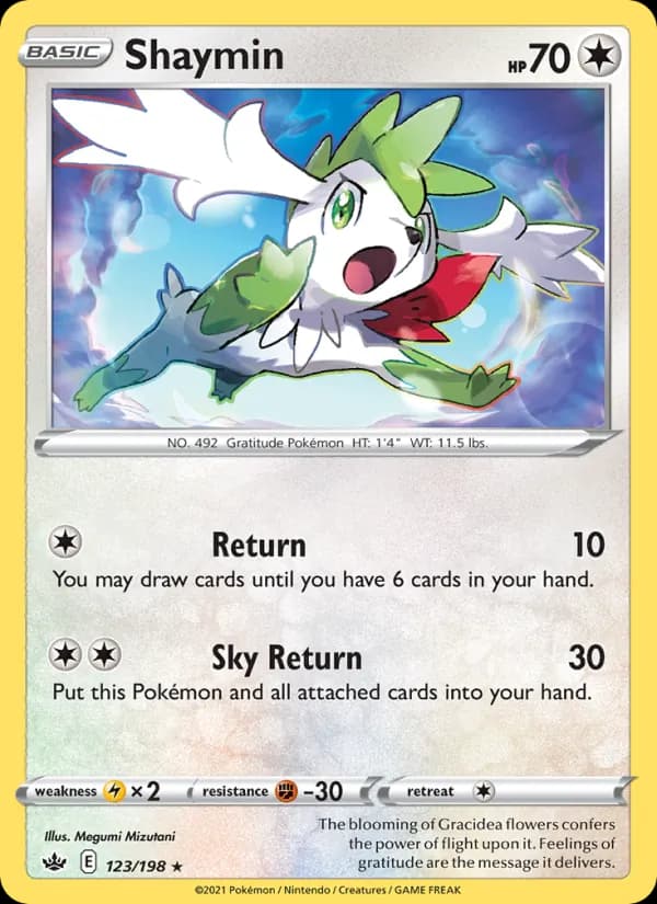 Shaymin card in English