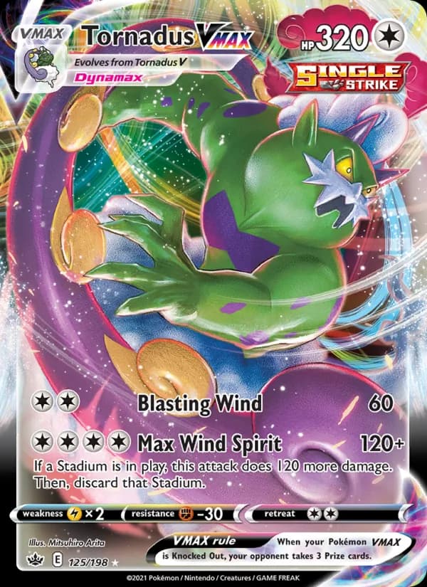 Tornadus VMAX card in English