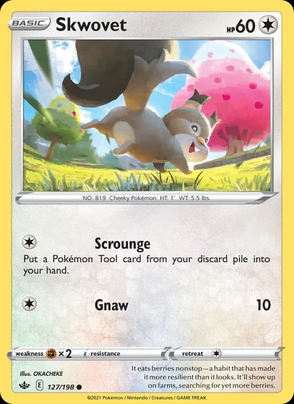 Skwovet card in English
