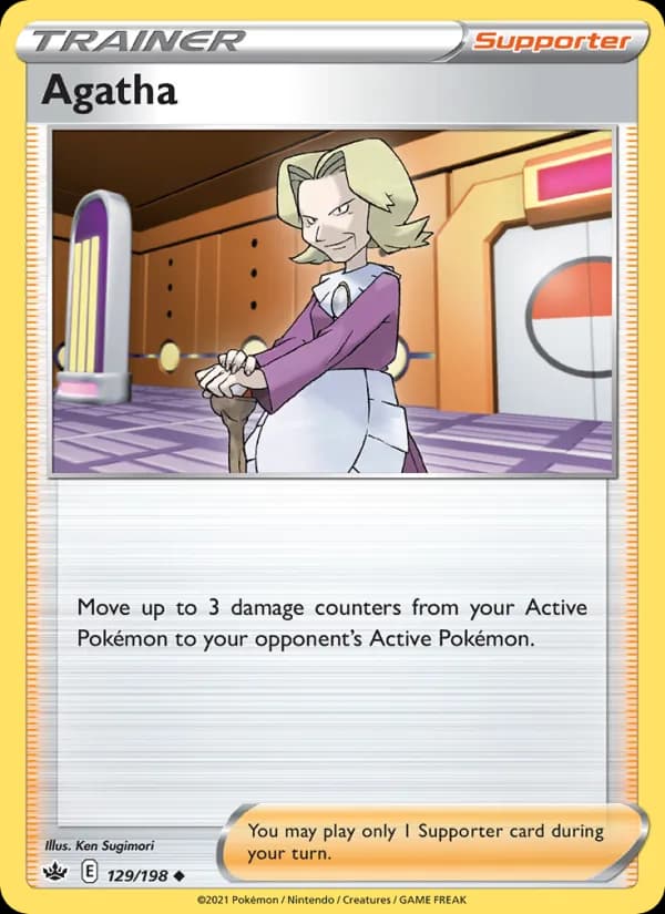 Agatha card in English