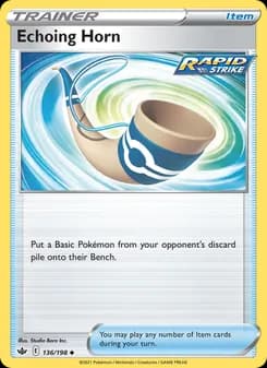 Echoing Horn card in English