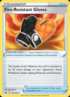 Fire-Resistant Gloves card in English