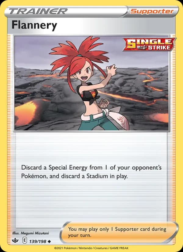Flannery card in English