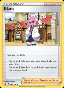 Klara card in English