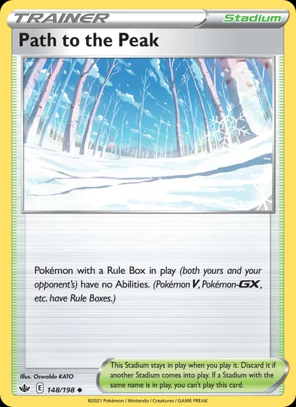 Path to the Peak card in English