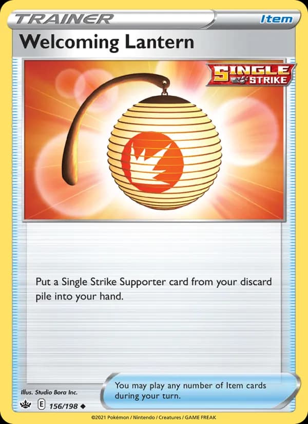 Welcoming Lantern card in English