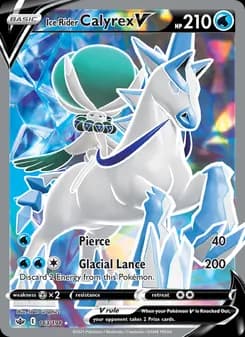 Ice Rider Calyrex V card in English