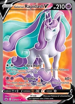 Galarian Rapidash V card in English