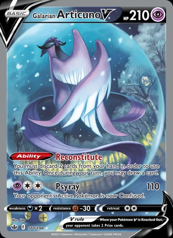 Galarian Articuno V card in English