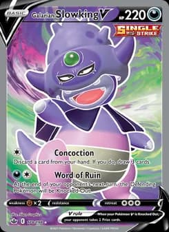 Galarian Slowking V card in English
