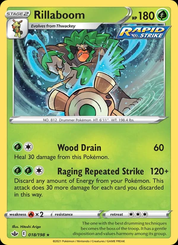 Rillaboom card in English