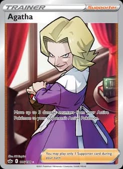 Agatha card in English
