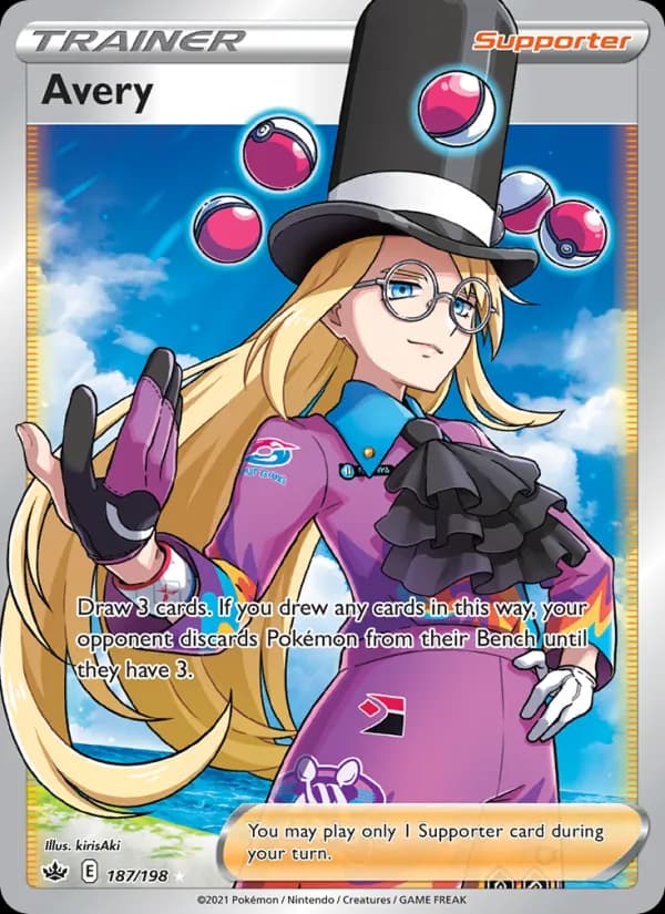 Avery card in English