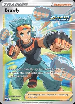 Brawly card in English