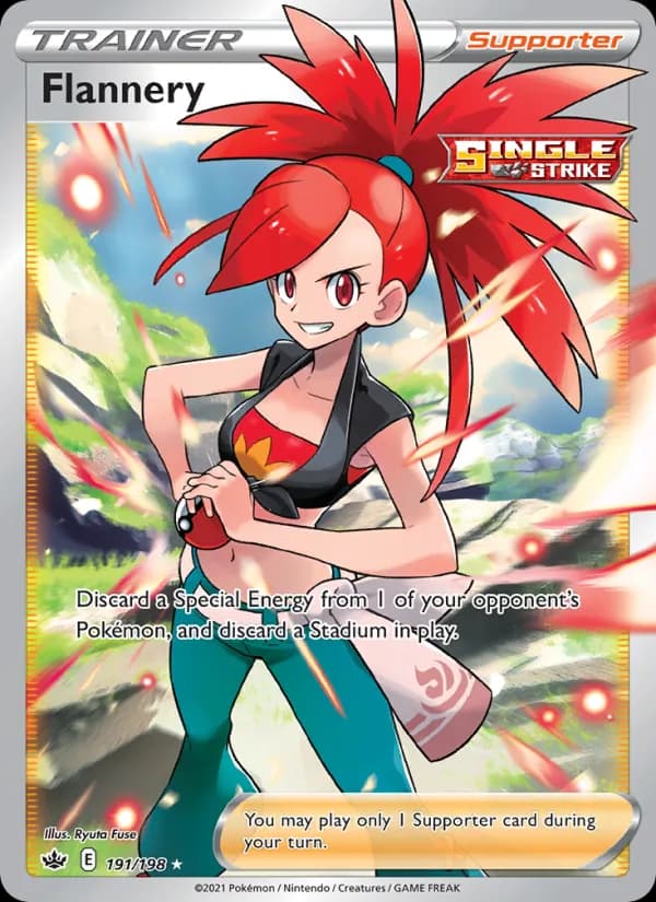Flannery card in English