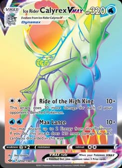 Ice Rider Calyrex VMAX card in English