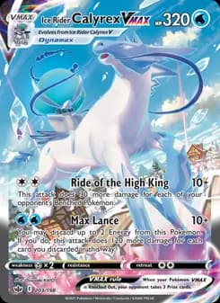 Ice Rider Calyrex VMAX card in English