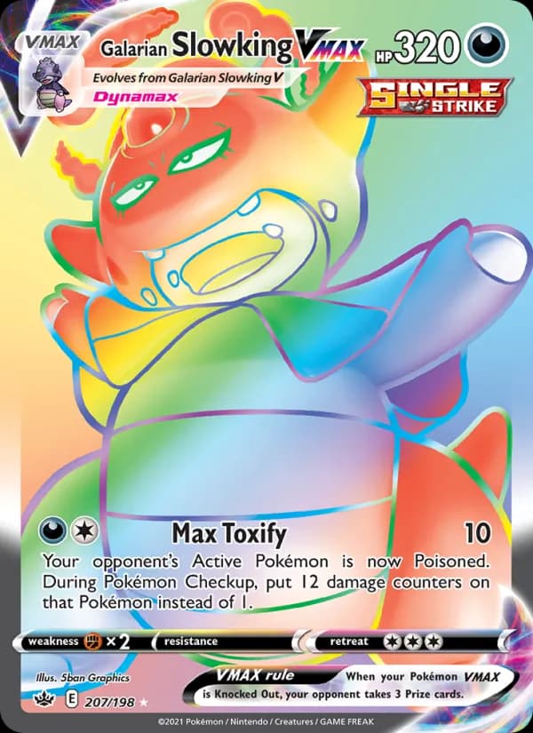 Galarian Slowking VMAX card in English