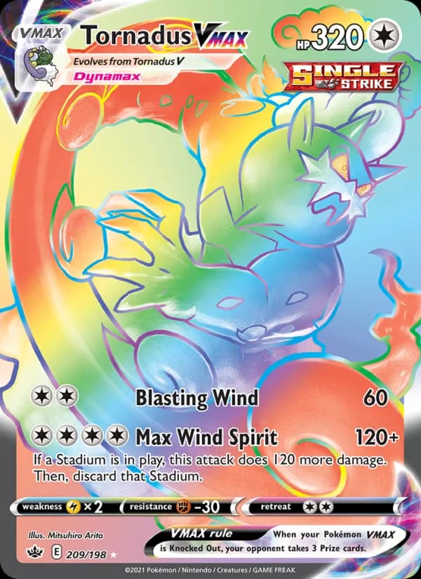 Tornadus VMAX card in English