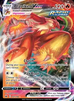 Blaziken VMAX card in English