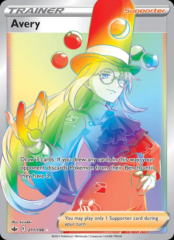 Avery card in English