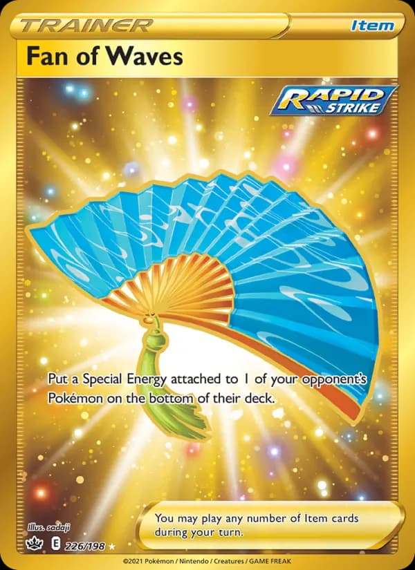 Fan of Waves card in English