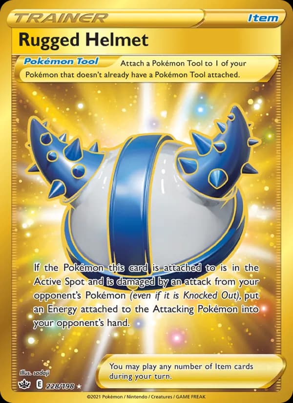 Rugged Helmet card in English