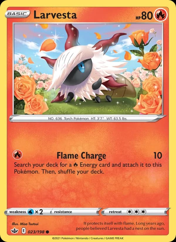 Larvesta card in English
