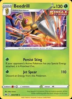 Beedrill card in English