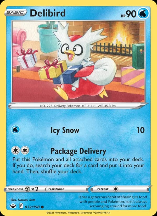 Delibird card in English
