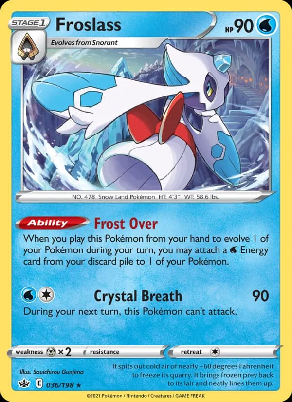 Froslass card in English