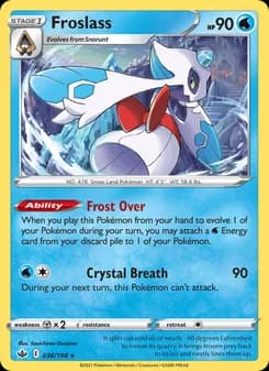 Froslass card in English