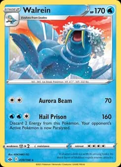 Walrein card in English