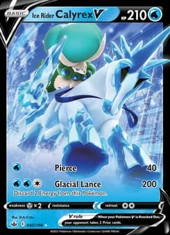 Ice Rider Calyrex V card in English